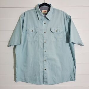 Wrangler Authentics Men's Short Sleeve Classic Sterling Blue.‎ Size: XL